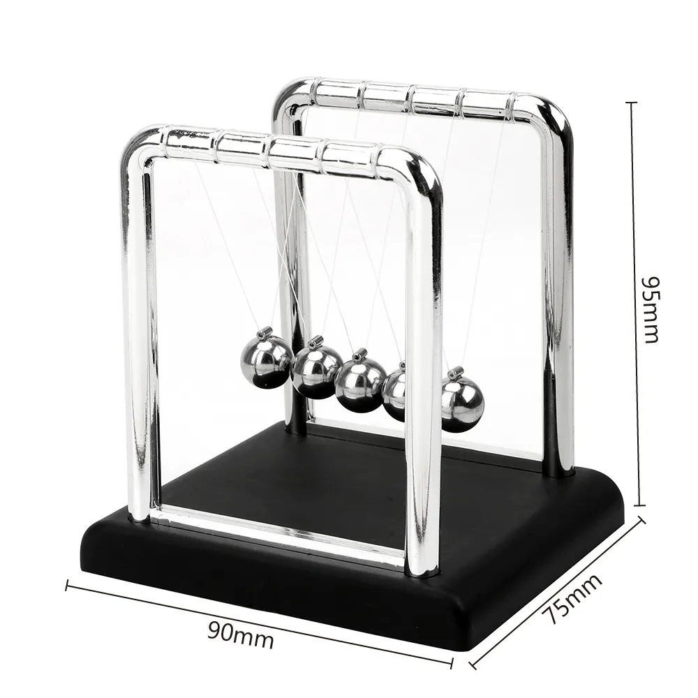Newtons Cradle Desk Table Decor Metal Pendulum Ball Steel Balance Ball Newton Ball Physics Science Pendulum