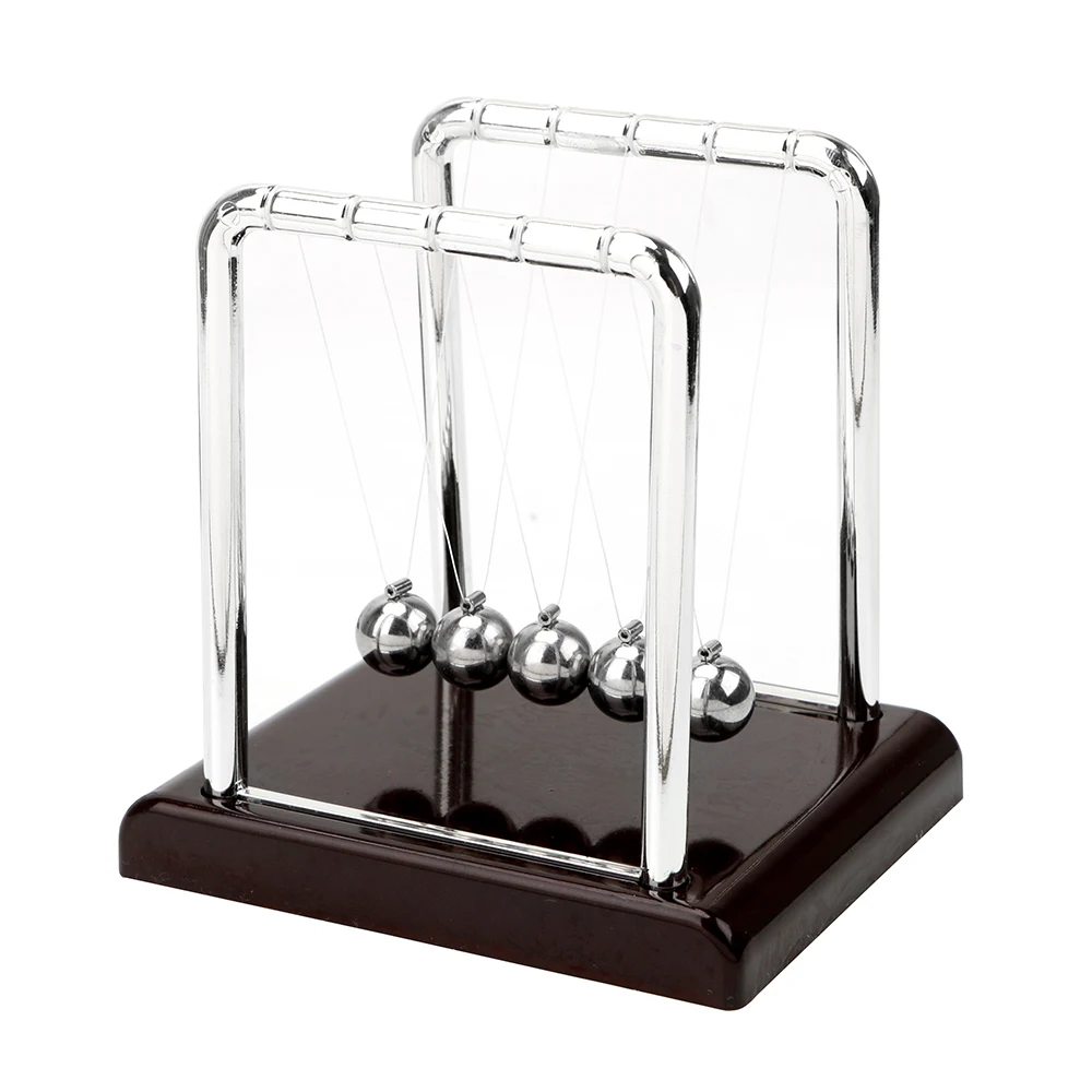 Newtons Cradle Desk Table Decor Metal Pendulum Ball Steel Balance Ball Newton Ball Physics Science Pendulum