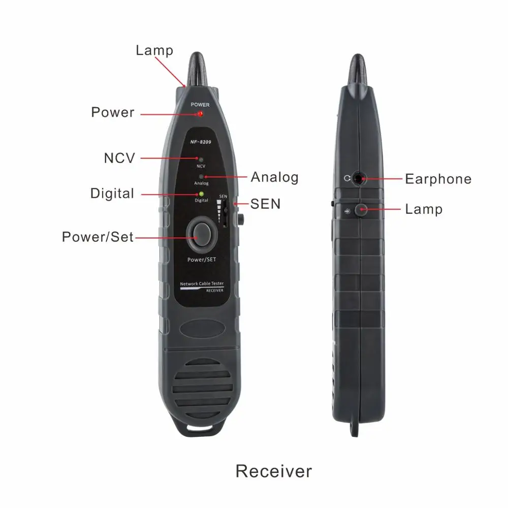 NF-8209 RJ45 Cable Tracker POE network Wire Checker cable tester Test Network Tool Scan Cable Wiremap utp Tester NF-8209 RJ45 Cable Tracker POE network Wire Checker cable tester Test Network Tool Scan Cable Wiremap utp Tester