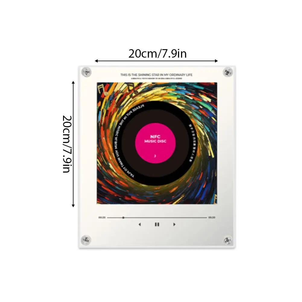 NFC Sensing Song Player With 9 empty discs and Night Light Automatic Singing Refrigerator Magnetic Rotary Disc Machine NFC Sensing Song Player With 9 empty discs and Night Light Automatic Singing Refrigerator Magnetic Rotary Disc Machine