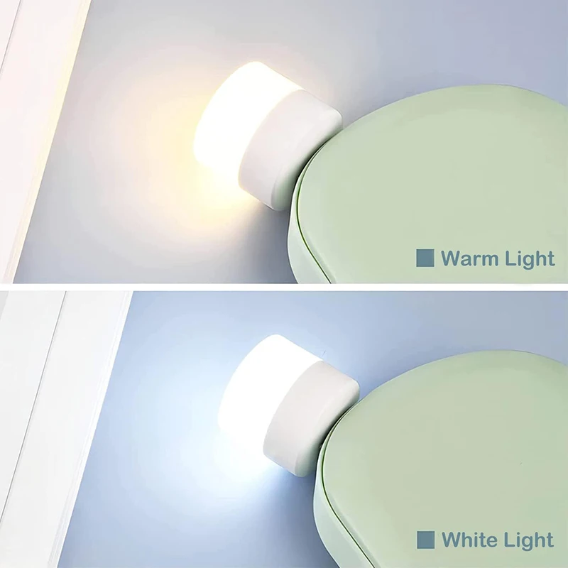 Night Light USB LED Mini Night Lamp Super Bright Eye Protection Book Light USB Plug Computer Mobile Power Charging Book