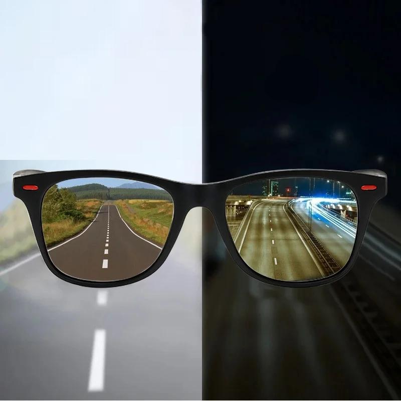 Night Vision Glasses PC Frame Polarized Sunglasses Men Outdoor Sport Sun Glasses Day Night Vision Driver Night Glasses