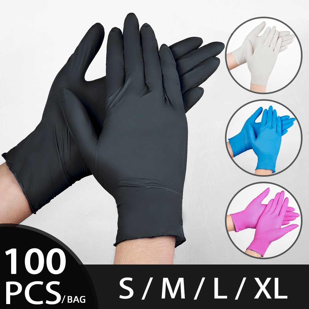 Nitrile Disposable Food Prep Gloves (100 pcs) Nitrile Disposable Food Prep Gloves (100 pcs)