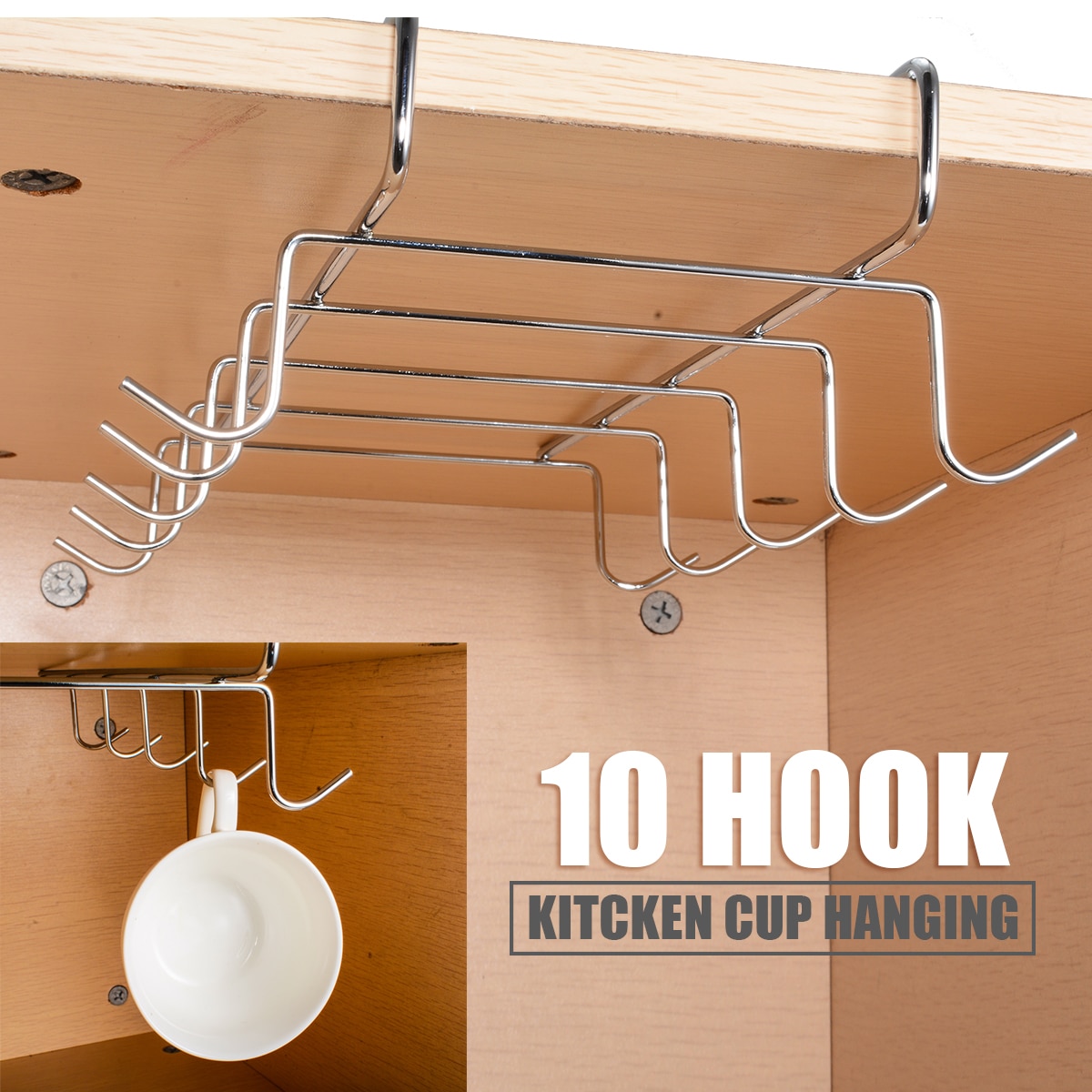 No Drill 10 Coffee Cup Hooks No Drill 10 Coffee Cup Hooks