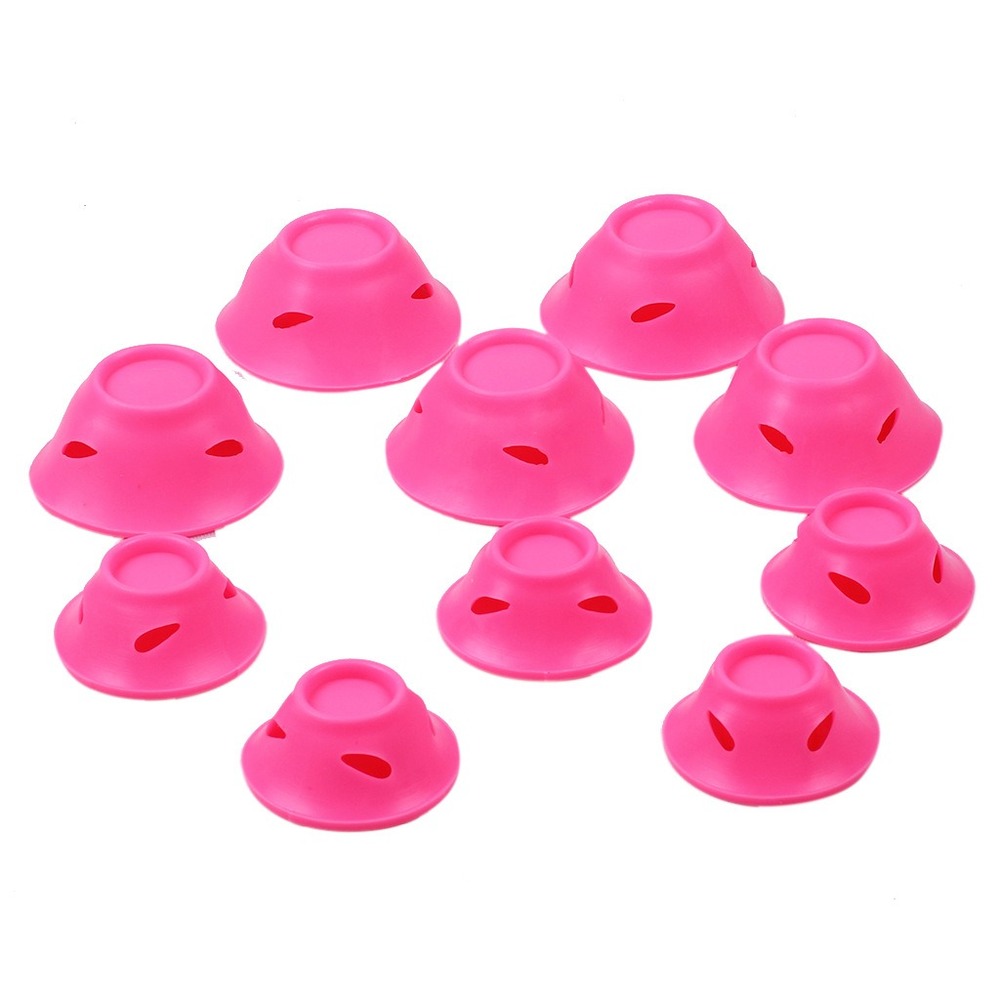 No Heat Silicone Hair Rollers (10pcs)