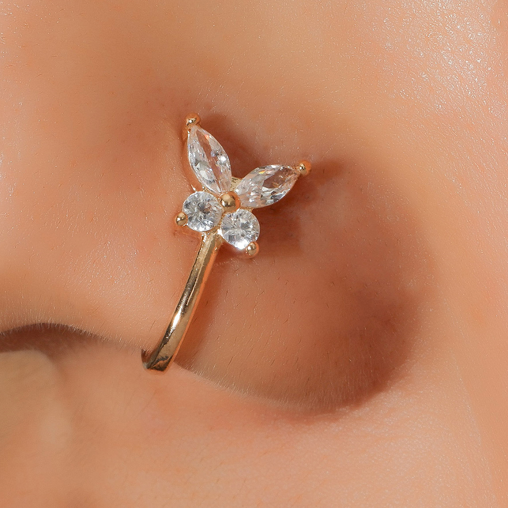 No Pierce Butterfly Nose Ring No Pierce Butterfly Nose Ring