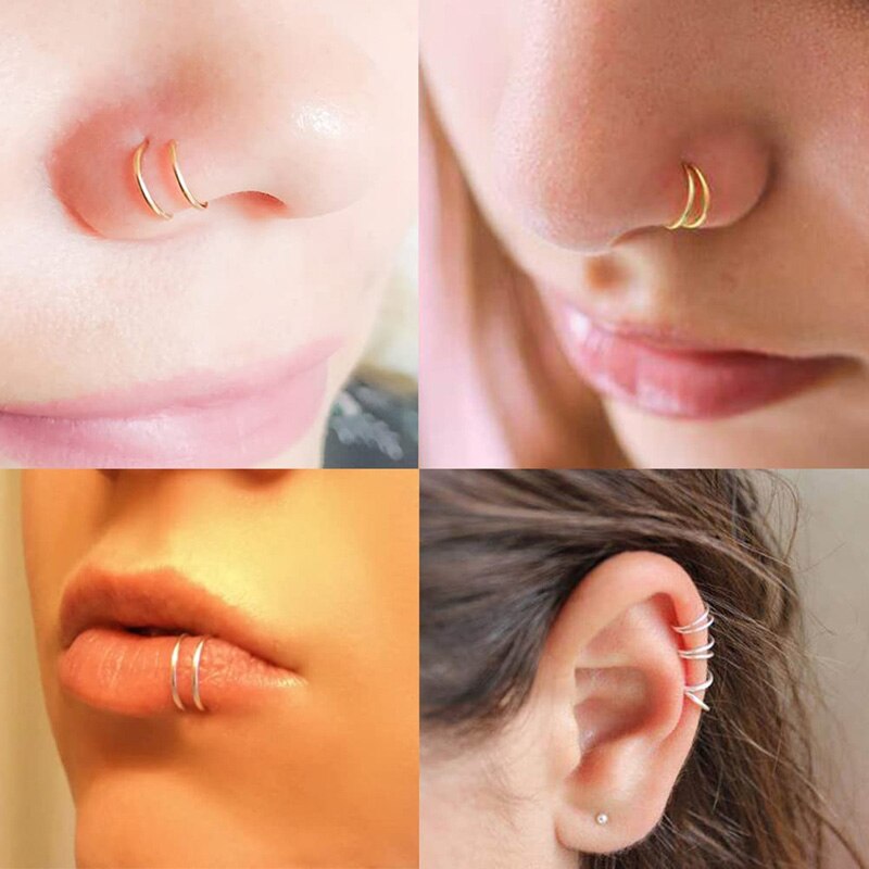No-Pierce Spiral Nose Rings (2pcs) No-Pierce Spiral Nose Rings (2pcs)