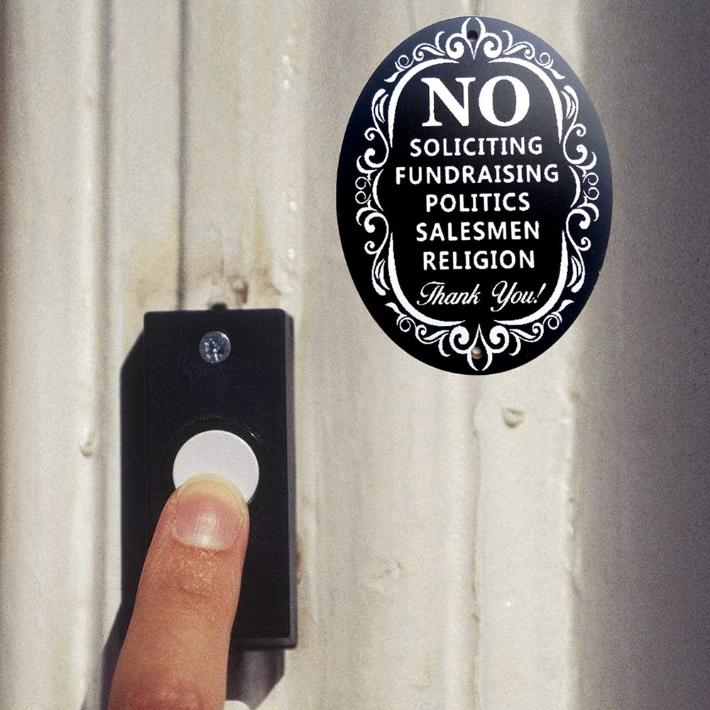 No Soliciting Sign Home/Business Decoration