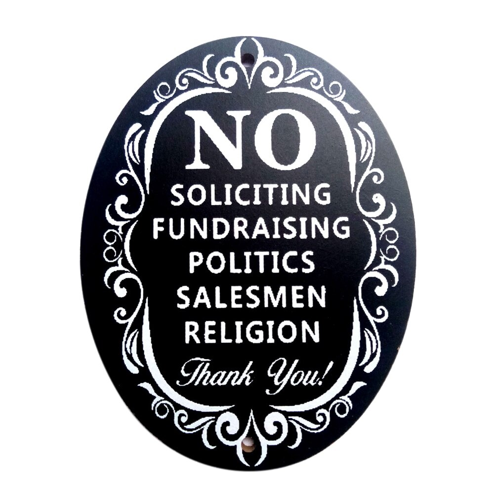 No Soliciting Sign Home/Business Decoration No Soliciting Sign Home/Business Decoration