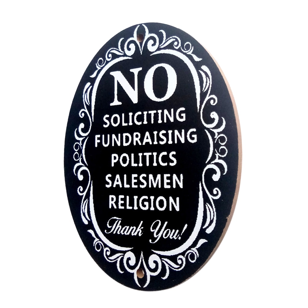 No Soliciting Sign Home/Business Decoration No Soliciting Sign Home/Business Decoration