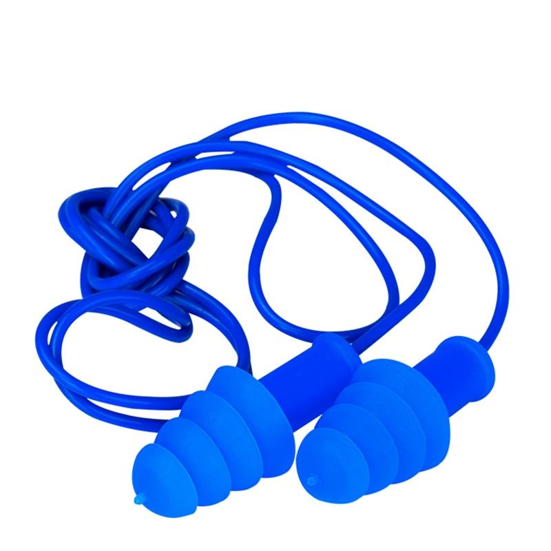Noise-Blocking Corded Ear Plugs (5 pairs)