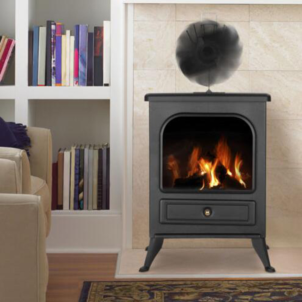 Non-Electric Eco Heat Powered Stove Top Fan