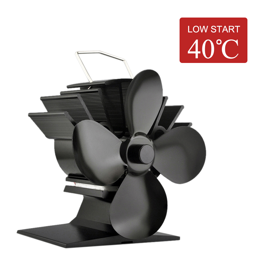 Non-Electric Eco Heat Powered Stove Top Fan