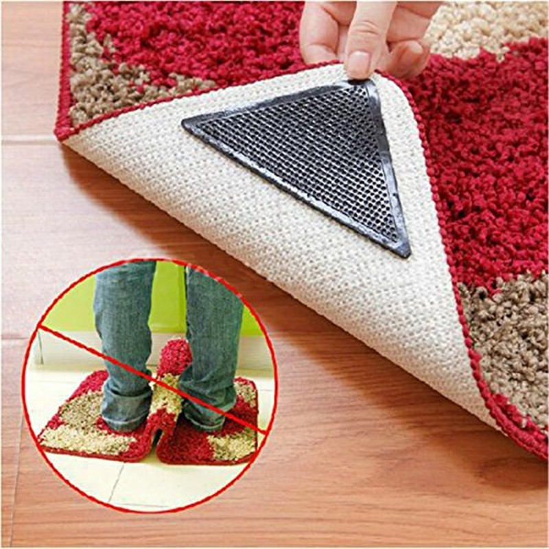 Non-Slip Anti-Skid Underlay Carpet Pads Gripper (Set of 4) Non-Slip Anti-Skid Underlay Carpet Pads Gripper (Set of 4)
