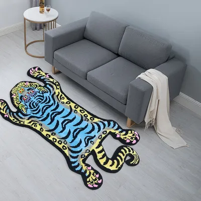 Non Slip Artistic Tiger Rug