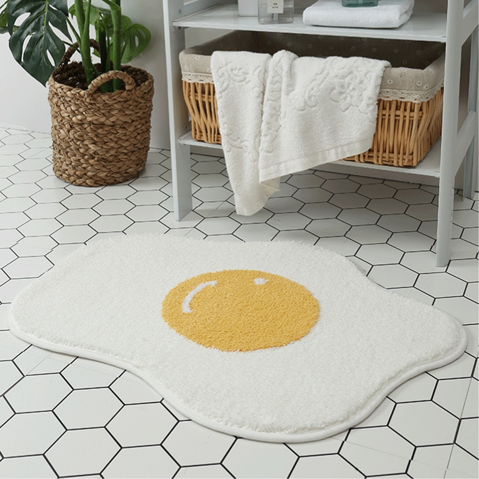 Non Slip Bathroom Egg Rug