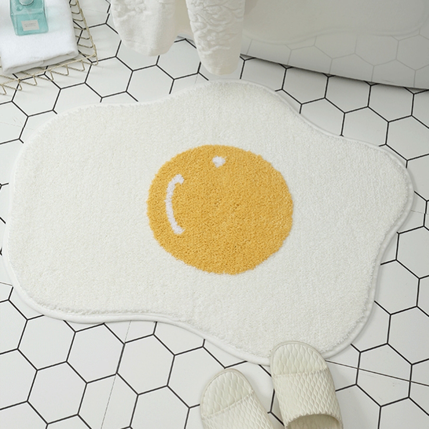 Non Slip Bathroom Egg Rug