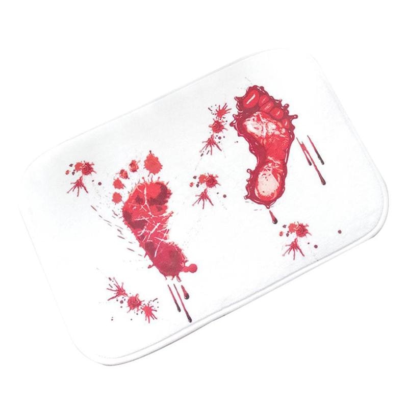 Non Slip Bloody Footprint Bath Mat