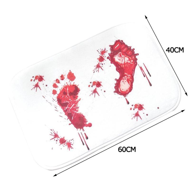 Non Slip Bloody Footprint Bath Mat