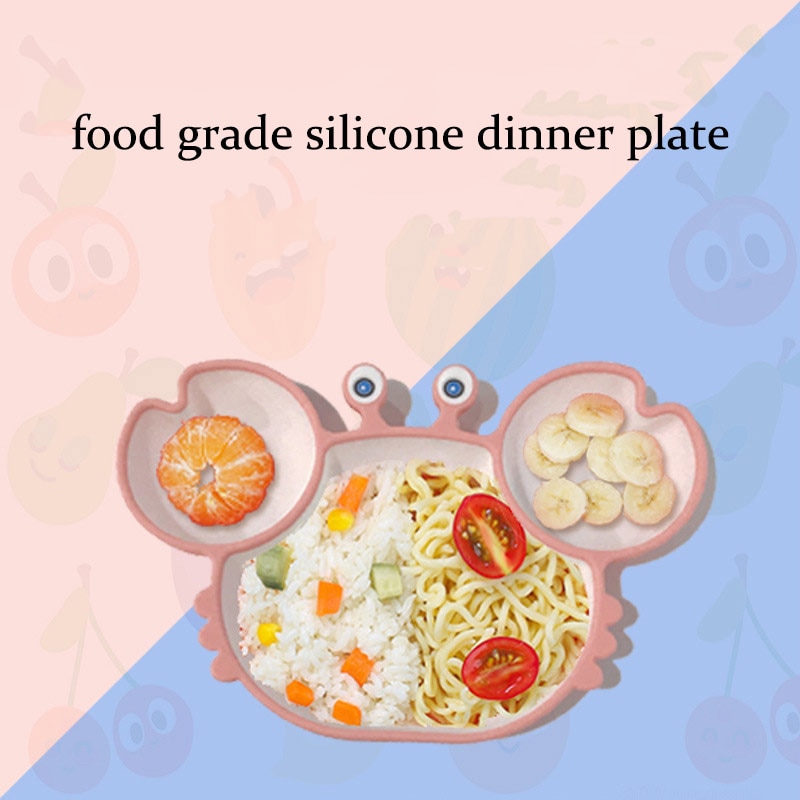 Non Slip Children's Plate with Sections