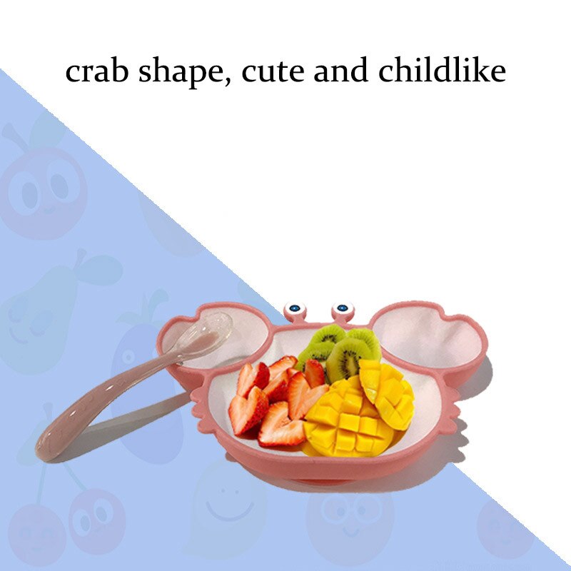 Non Slip Children's Plate with Sections