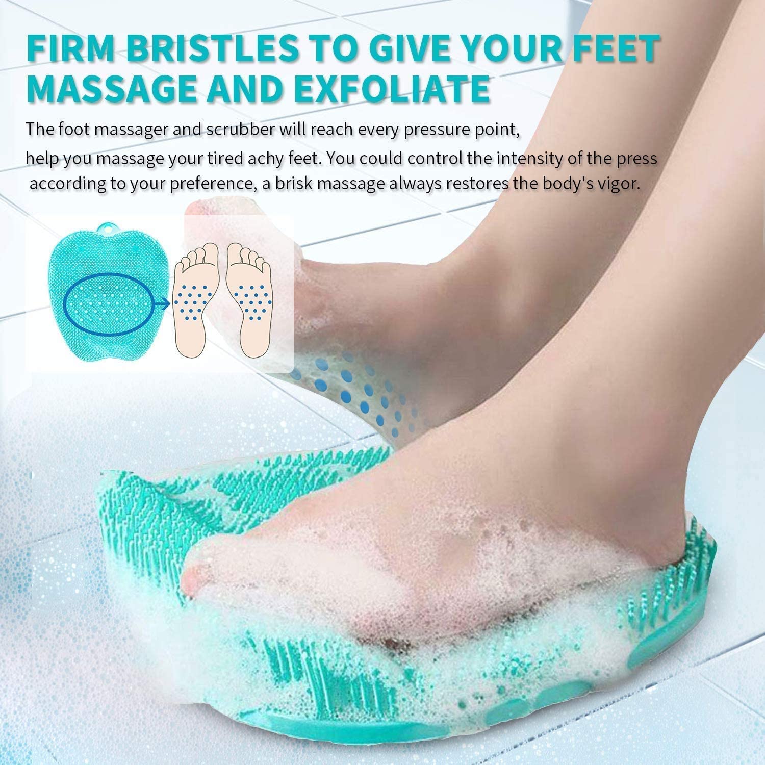 Non Slip Foot Scrubber for Shower Floor