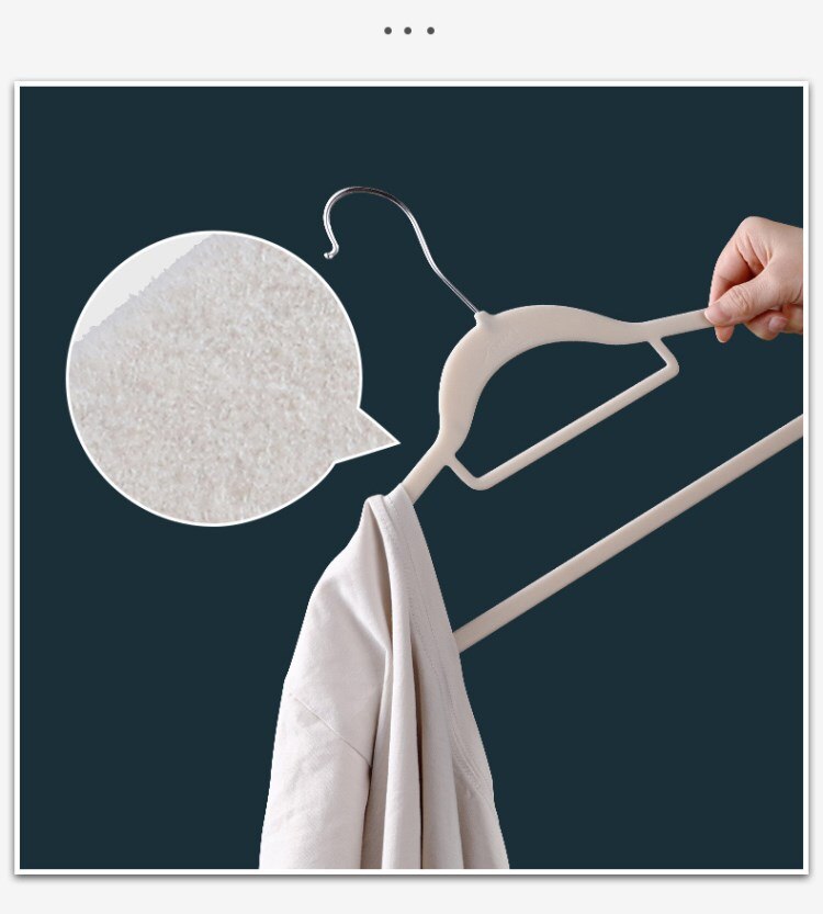 Non Slip Rotatable Flocked Coat Hangers (10 pcs) Non Slip Rotatable Flocked Coat Hangers (10 pcs)