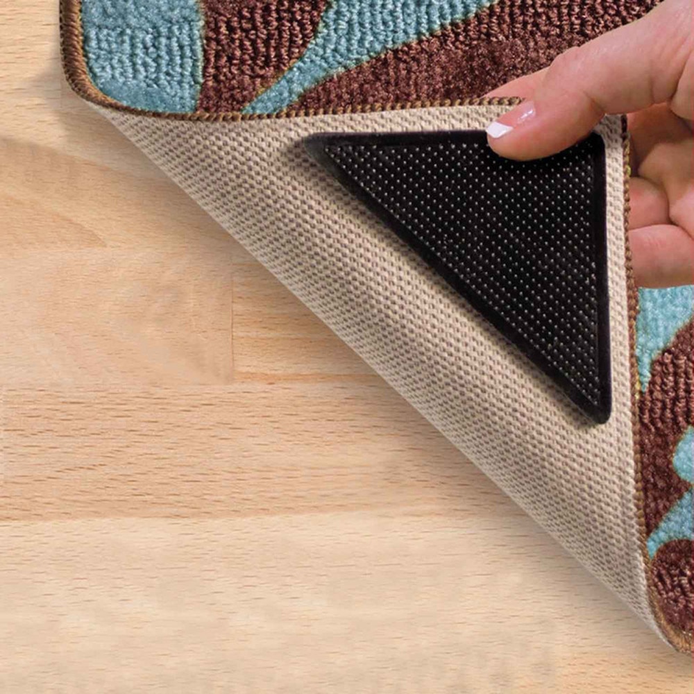 Non Slip Rug Pad Reusable 4PC Set Non Slip Rug Pad Reusable 4PC Set