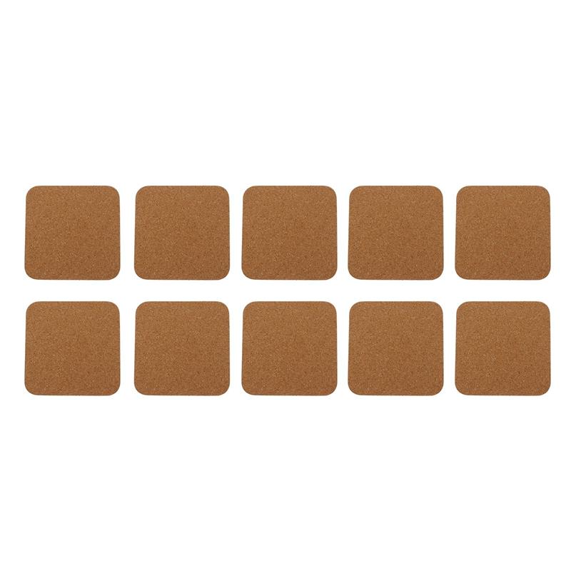 Non-Slip Square Cork Coasters (10pcs)