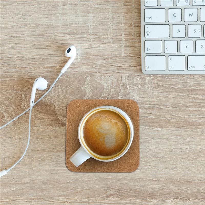 Non-Slip Square Cork Coasters (10pcs)