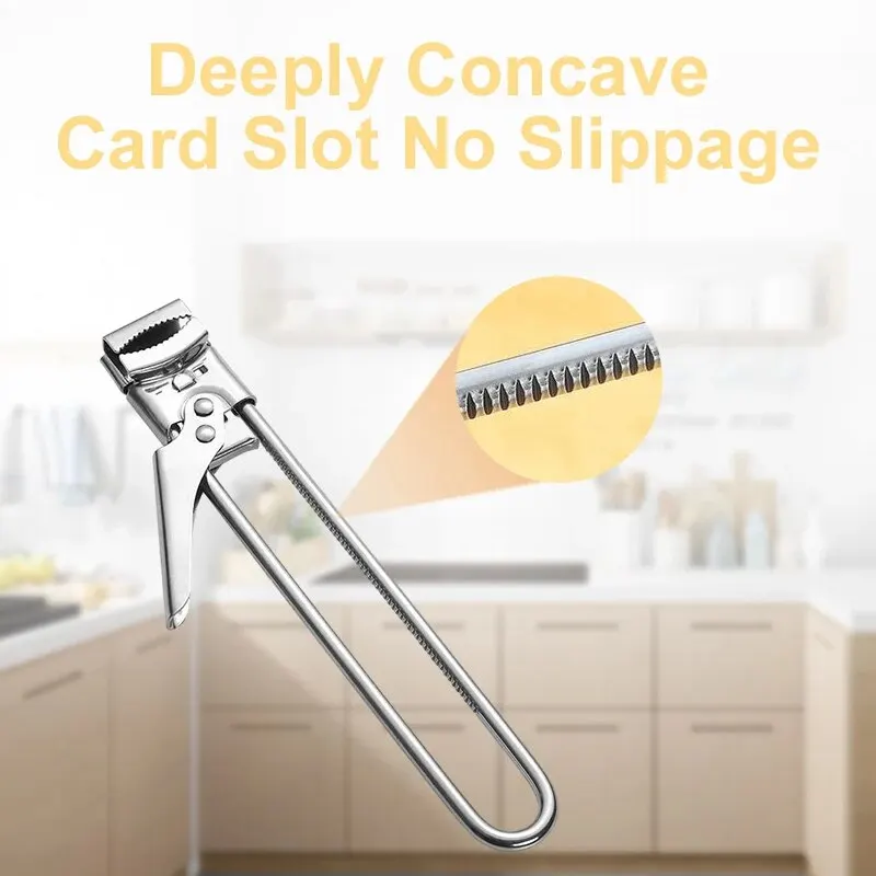 Non-slip Stainless Steel Can Opener Adjustable Bottle Opener