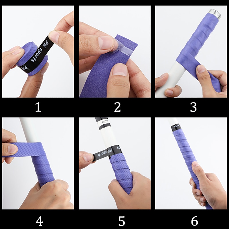Non Slip Tennis Racket Grips (6 pcs)