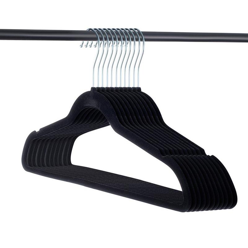 Non-Slip Velvet Clothes Hangers (20 pcs)