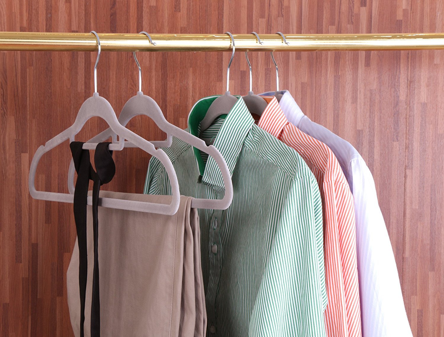 Non Slip Velvet Coat Hangers (5 Pcs)