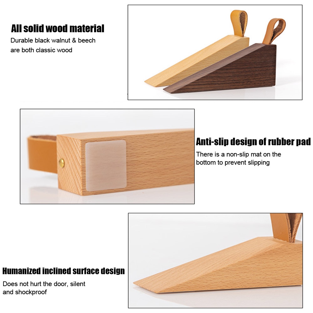 Non Slip Wooden Door Stop Wedge Non Slip Wooden Door Stop Wedge