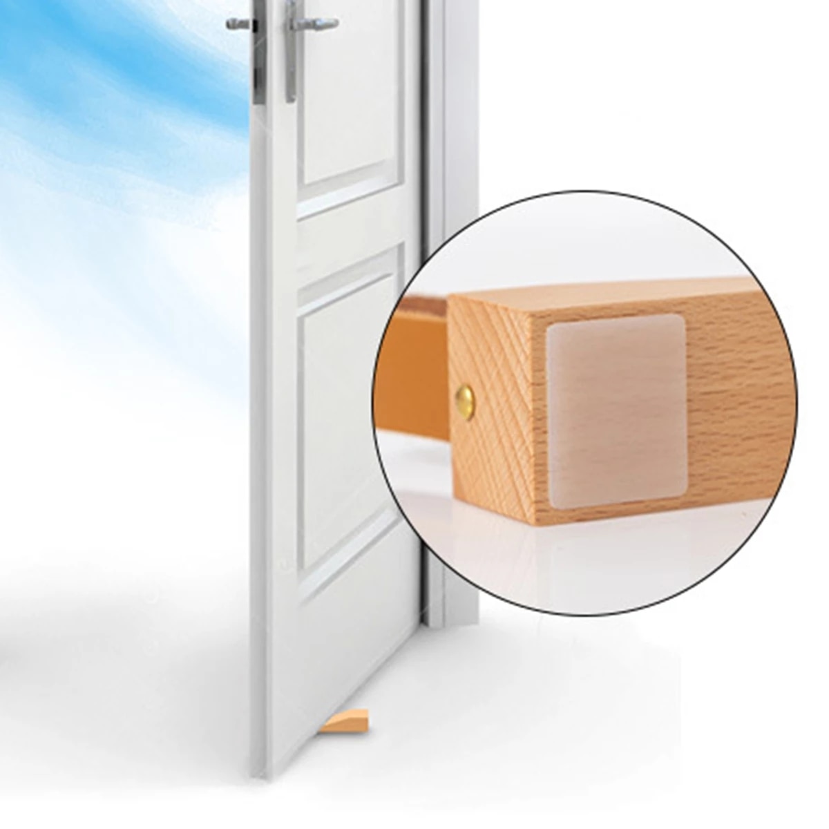 Non Slip Wooden Door Stop Wedge Non Slip Wooden Door Stop Wedge
