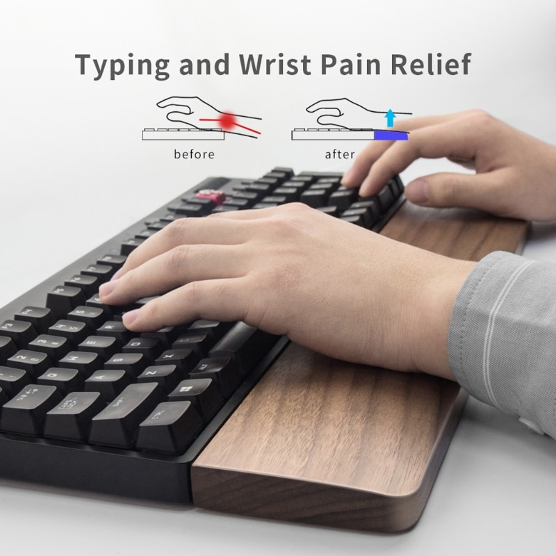 Non Slip Wooden Keyboard Wrist Rest Non Slip Wooden Keyboard Wrist Rest