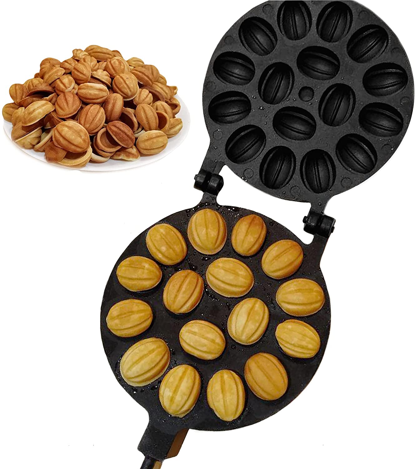 Non Stick 16 Cavity Walnut Cake Maker