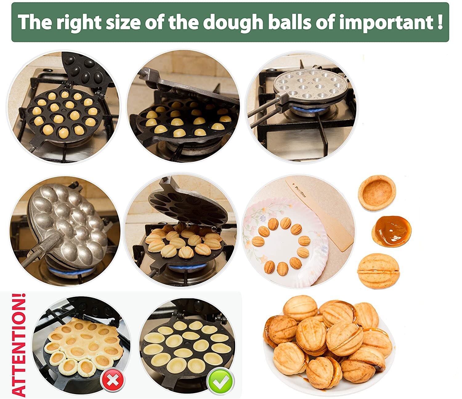 Non Stick 16 Cavity Walnut Cake Maker Non Stick 16 Cavity Walnut Cake Maker