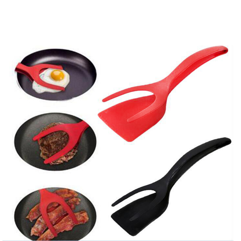 Non Stick 2 In 1 Pancake Spatula French Fries Turners Egg Clamp Frying Steak Pancake Tongs Toast Omelet Clip Kitchen Non Stick 2 In 1 Pancake Spatula French Fries Turners Egg Clamp Frying Steak Pancake Tongs Toast Omelet Clip Kitchen