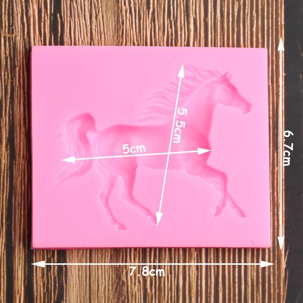 Non Stick 3D Silicone Horse Mold Non Stick 3D Silicone Horse Mold