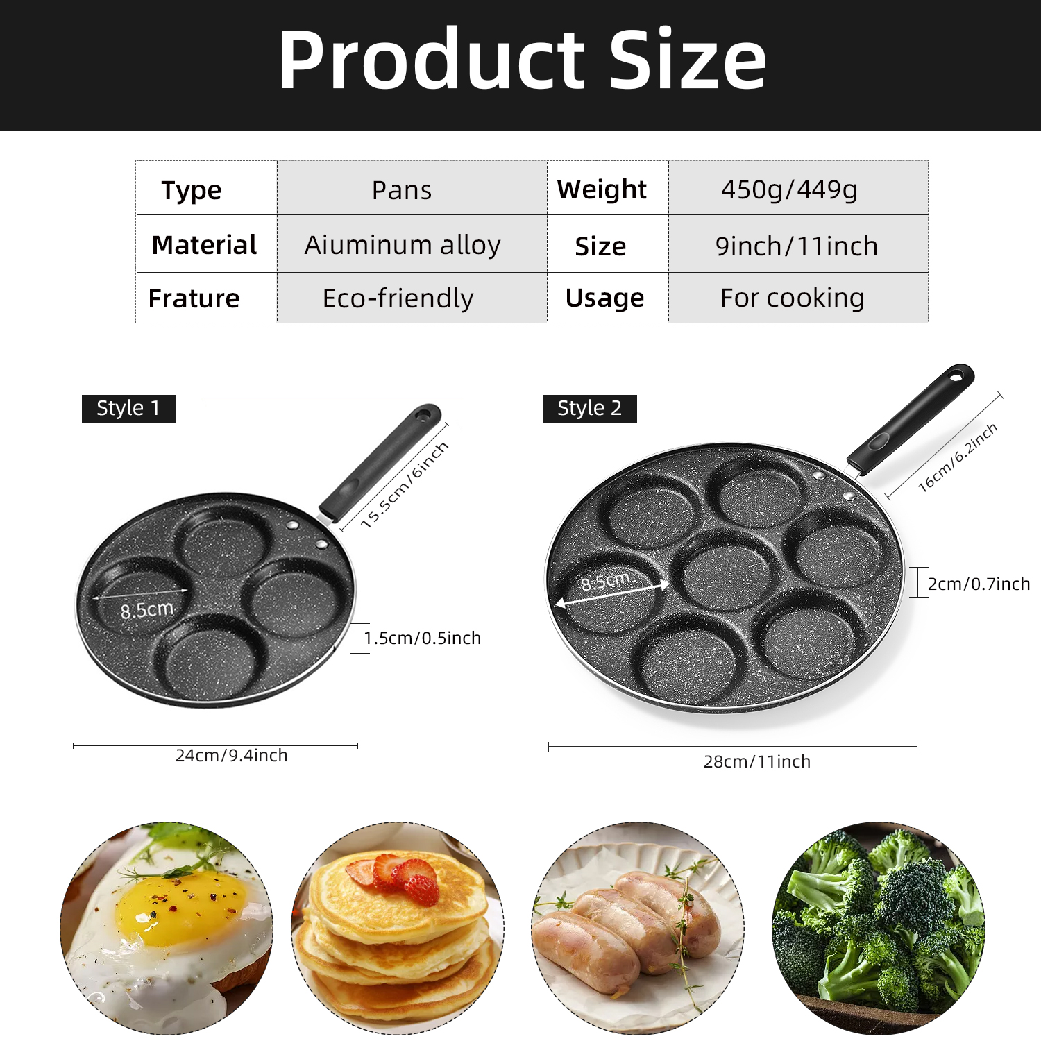 Non Stick 4 Hole Egg Frying Pan Non Stick 4 Hole Egg Frying Pan