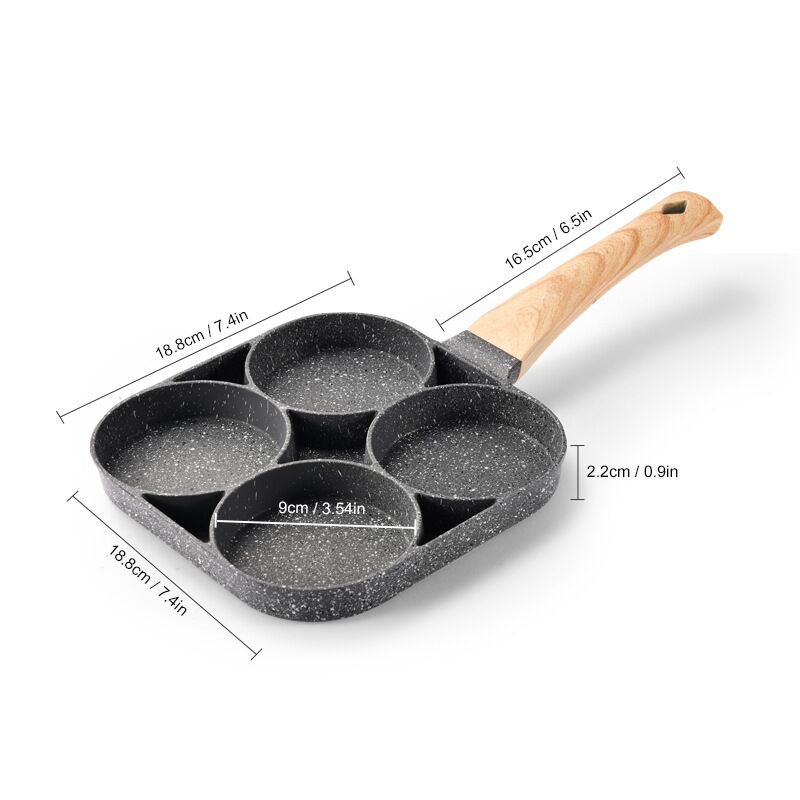 Non Stick 4 Hole Induction Pancake Pan Non Stick 4 Hole Induction Pancake Pan
