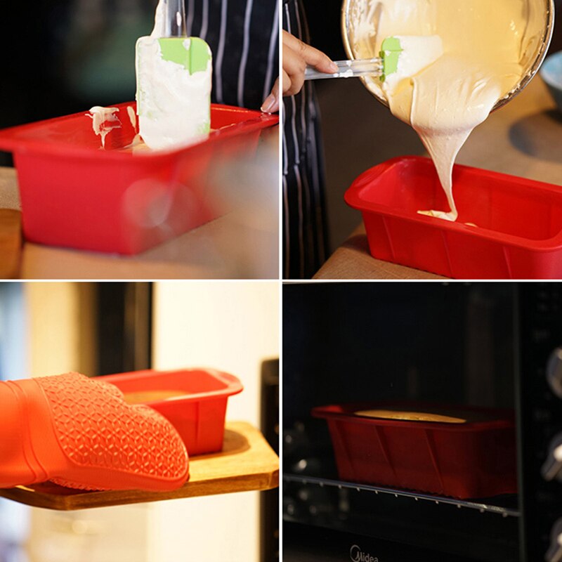 Non Stick Bakeware Silicone Loaf Pan (2 pcs) Non Stick Bakeware Silicone Loaf Pan (2 pcs)