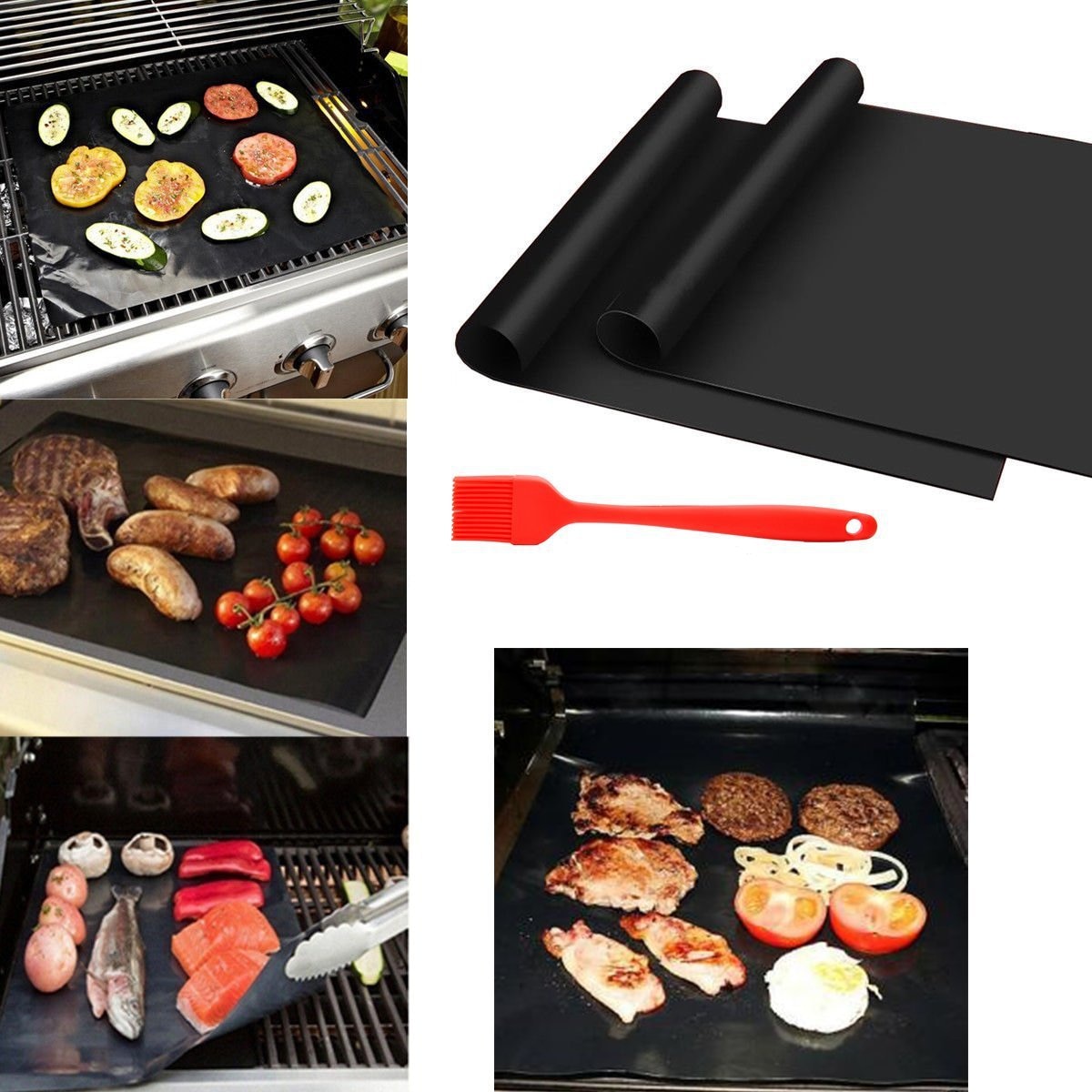 Non Stick BBQ Mat Grilling Sheet Non Stick BBQ Mat Grilling Sheet