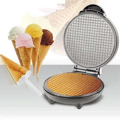 Non Stick Electric Waffle Cone Iron