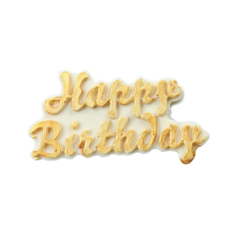 Non Stick Happy Birthday Silicone Mold Non Stick Happy Birthday Silicone Mold