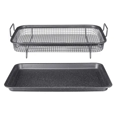 Non Stick Mesh Baking Tray with Pan