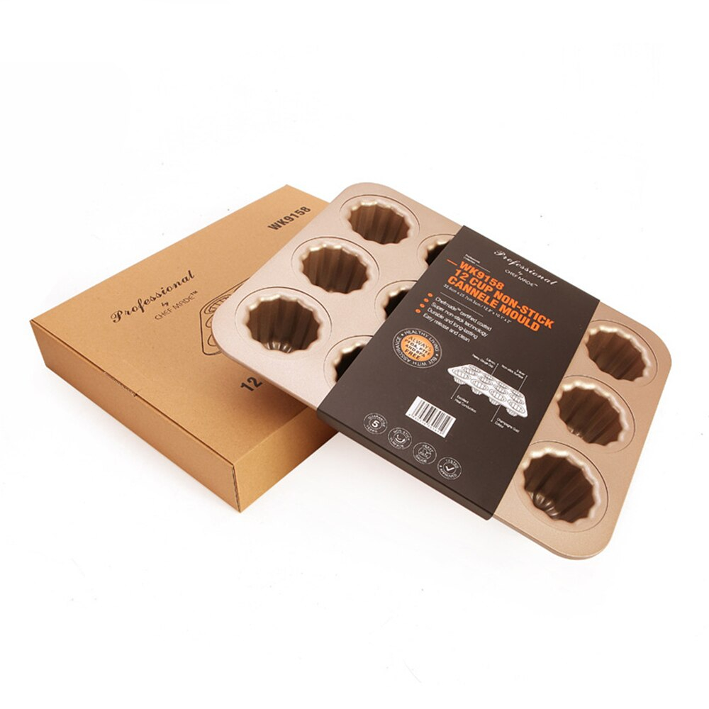 Non Stick Metal 12 Cup Canele Pan