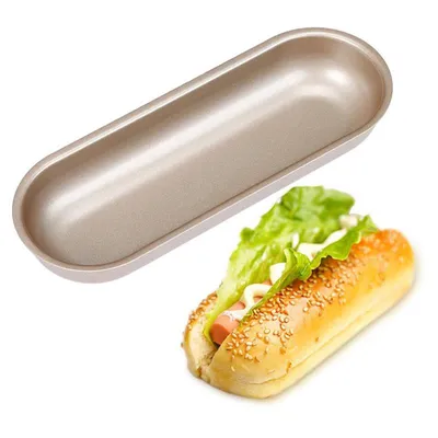 Non Stick Metal Hot Dog Bun Pan